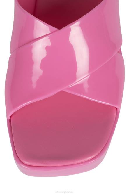 Jeffrey Campbell kauwgom NDHB144 platform sandaal helder roze glanzend vrouwen