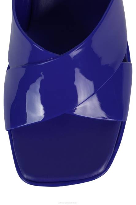 Jeffrey Campbell kauwgom NDHB145 platform sandaal blauw glanzend vrouwen