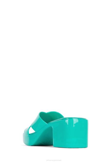 Jeffrey Campbell kauwgom NDHB179 platform sandaal groente vrouwen