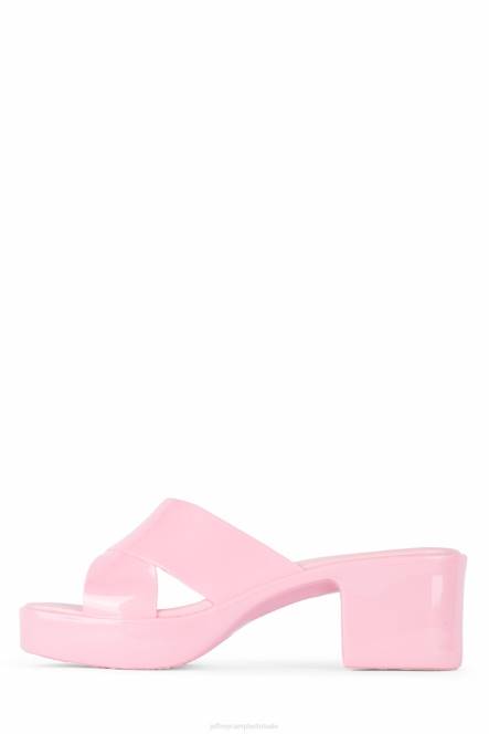 Jeffrey Campbell kauwgom NDHB180 platform sandaal roze glanzend vrouwen