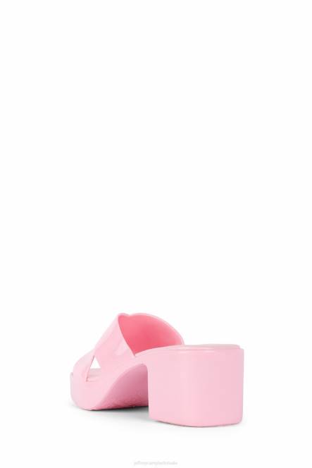 Jeffrey Campbell kauwgom NDHB180 platform sandaal roze glanzend vrouwen
