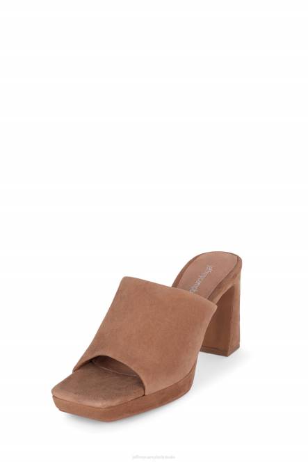 Jeffrey Campbell kaviaar NDHB1216 platform sandaal stoffig bruin suède vrouwen