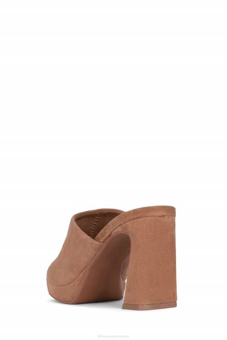 Jeffrey Campbell kaviaar NDHB1216 platform sandaal stoffig bruin suède vrouwen