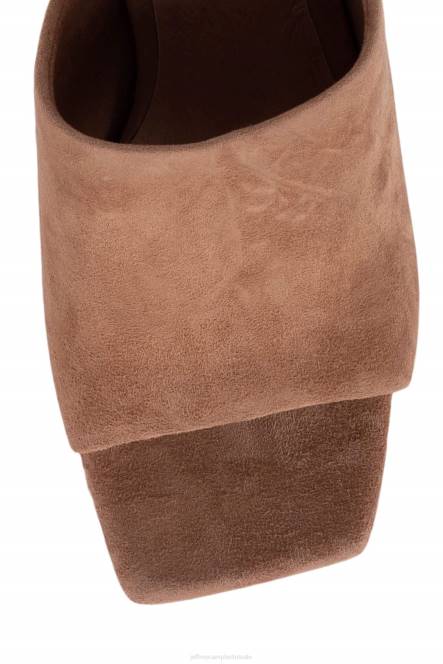 Jeffrey Campbell kaviaar NDHB1216 platform sandaal stoffig bruin suède vrouwen