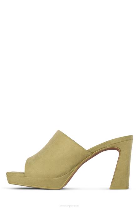 Jeffrey Campbell kaviaar NDHB1217 platform sandaal groen suède vrouwen