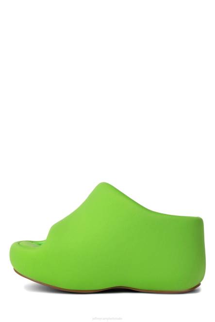 Jeffrey Campbell kruiser NDHB5 platform sandaal lichtgroen neopreen vrouwen