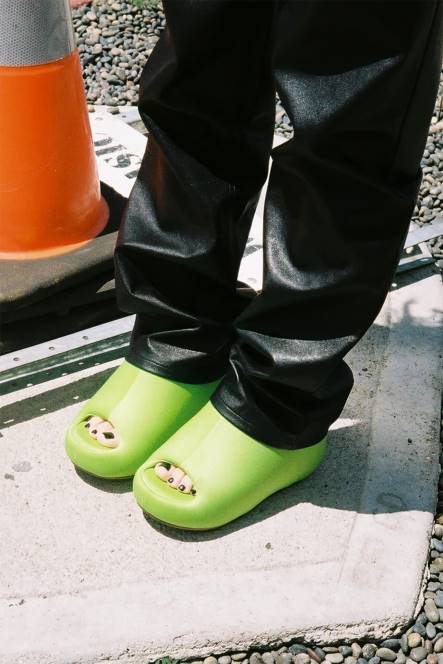 Jeffrey Campbell kruiser NDHB5 platform sandaal lichtgroen neopreen vrouwen