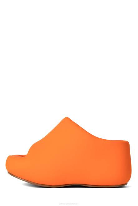 Jeffrey Campbell kruiser NDHB6 platform sandaal oranje neopreen vrouwen