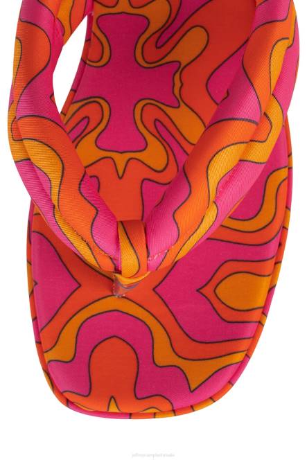 Jeffrey Campbell luau NDHB24 platform sandaal fuchsia multiprint vrouwen