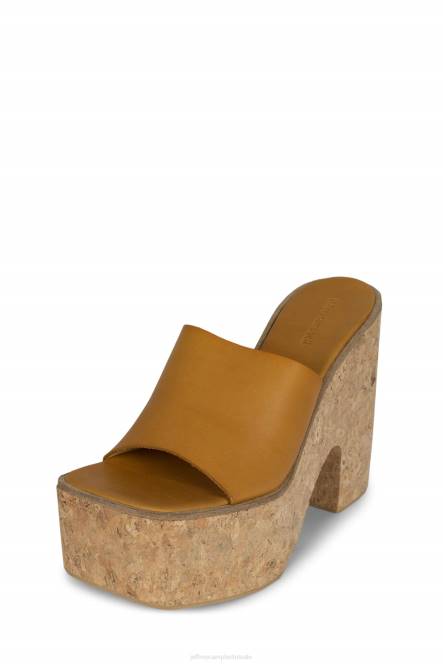 Jeffrey Campbell luciana NDHB1140 platform sandaal mosterd vrouwen
