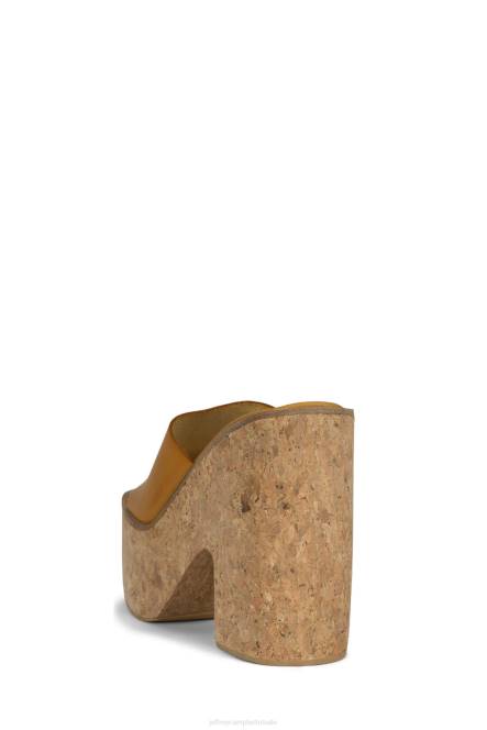 Jeffrey Campbell luciana NDHB1140 platform sandaal mosterd vrouwen