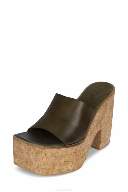 Jeffrey Campbell luciana NDHB1141 platform sandaal olijf vrouwen