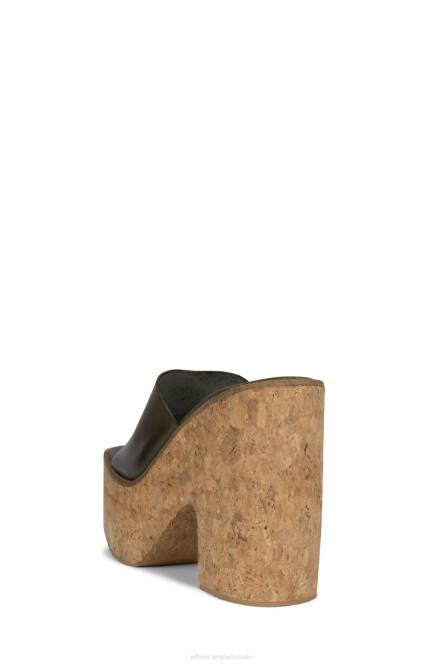 Jeffrey Campbell luciana NDHB1141 platform sandaal olijf vrouwen