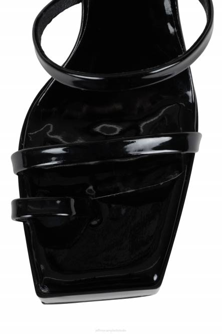 Jeffrey Campbell luie NDHB1149 platform sandaal zwart patent vrouwen