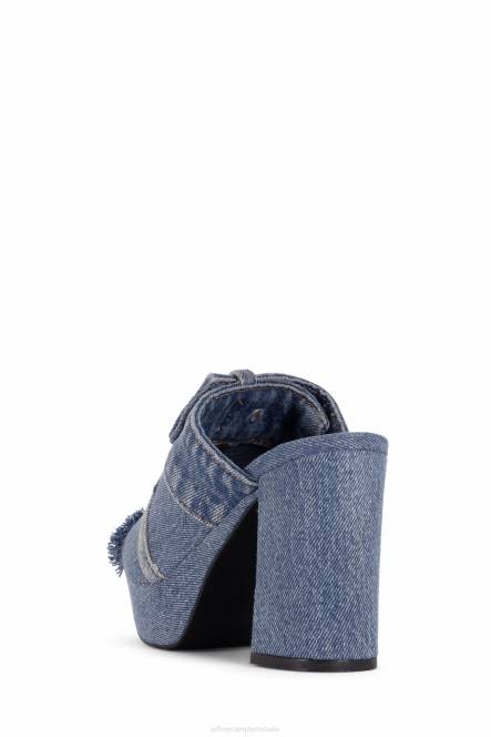 Jeffrey Campbell magda-jn NDHB922 platform sandaal blauw spijkerstof vrouwen