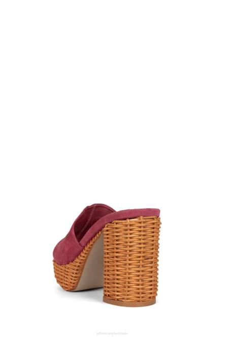 Jeffrey Campbell magda-wkr NDHB1189 platform sandaal roze suède vrouwen