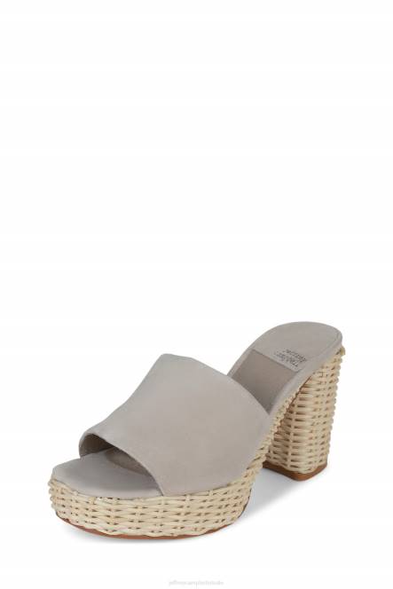 Jeffrey Campbell magda-wkr NDHB1192 platform sandaal taupe suède vrouwen