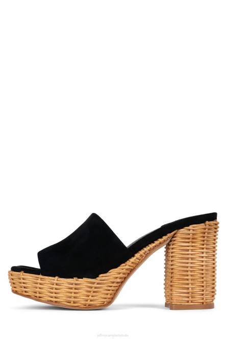Jeffrey Campbell magda-wkr NDHB1193 platform sandaal zwart suède vrouwen