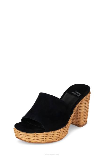 Jeffrey Campbell magda-wkr NDHB1193 platform sandaal zwart suède vrouwen