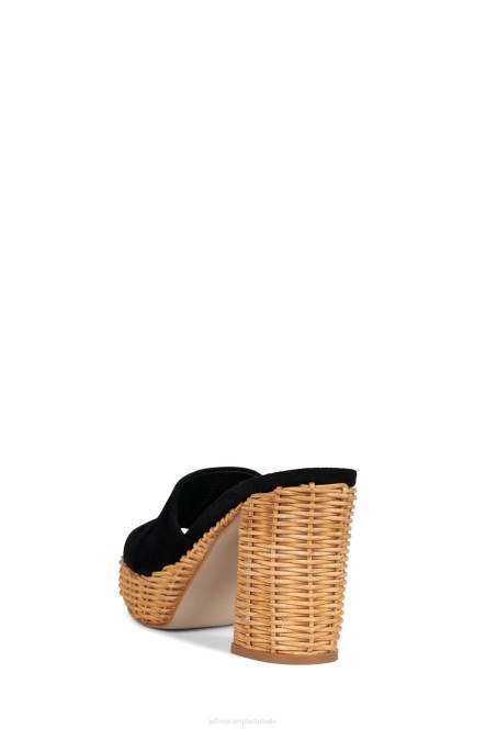 Jeffrey Campbell magda-wkr NDHB1193 platform sandaal zwart suède vrouwen