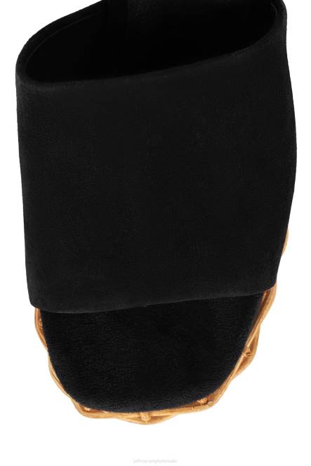 Jeffrey Campbell magda-wkr NDHB1193 platform sandaal zwart suède vrouwen