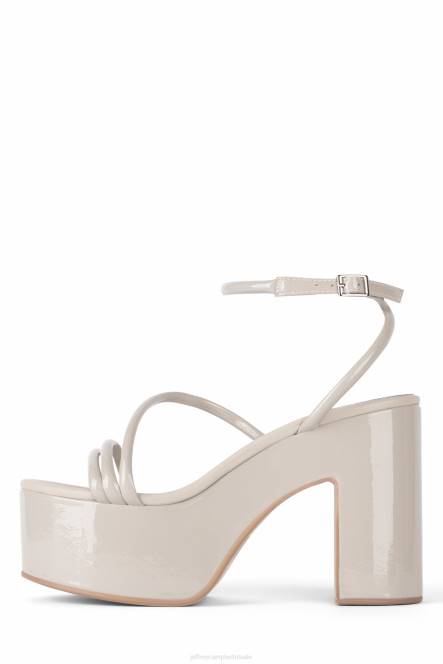 Jeffrey Campbell mamba NDHB949 platform sandaal grijs patent vrouwen