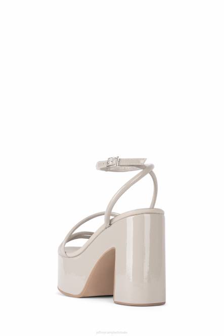 Jeffrey Campbell mamba NDHB949 platform sandaal grijs patent vrouwen