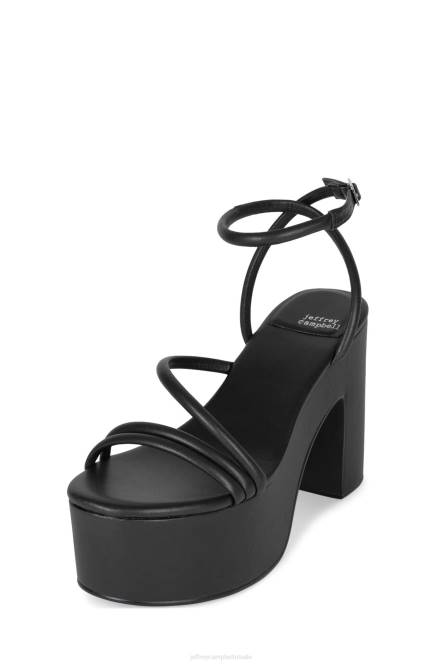 Jeffrey Campbell mamba NDHB950 platform sandaal zwart vrouwen