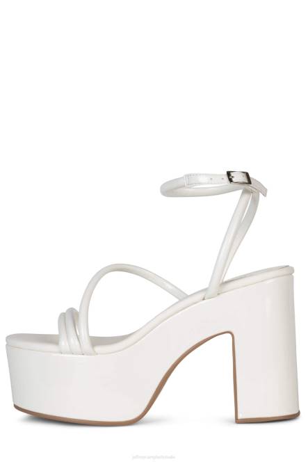 Jeffrey Campbell mamba NDHB952 platform sandaal wit patent vrouwen