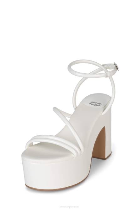Jeffrey Campbell mamba NDHB952 platform sandaal wit patent vrouwen