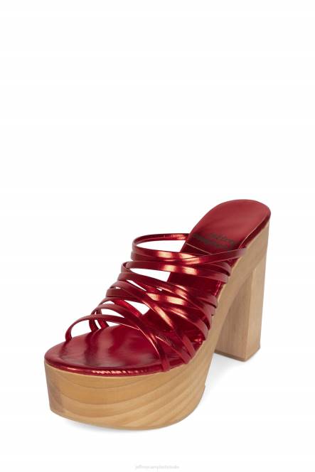 Jeffrey Campbell mibella NDHB1109 platform sandaal rood vrouwen