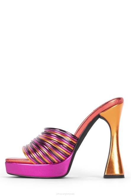 Jeffrey Campbell morine-mv NDHB1207 platform sandaal helder metallic multi vrouwen