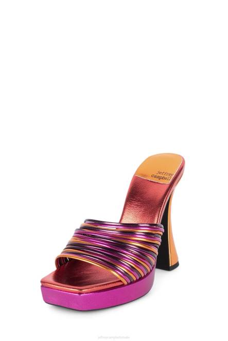 Jeffrey Campbell morine-mv NDHB1207 platform sandaal helder metallic multi vrouwen