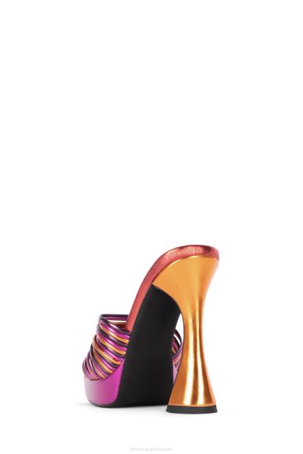 Jeffrey Campbell morine-mv NDHB1207 platform sandaal helder metallic multi vrouwen