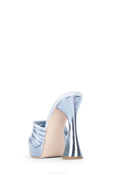 Jeffrey Campbell morine-mv NDHB1208 platform sandaal lichtblauw metallic multi vrouwen