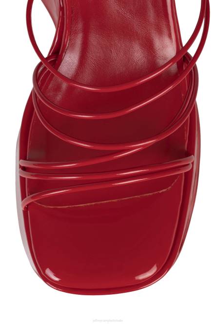 Jeffrey Campbell niveaus NDHB257 platform sandaal rood patent vrouwen