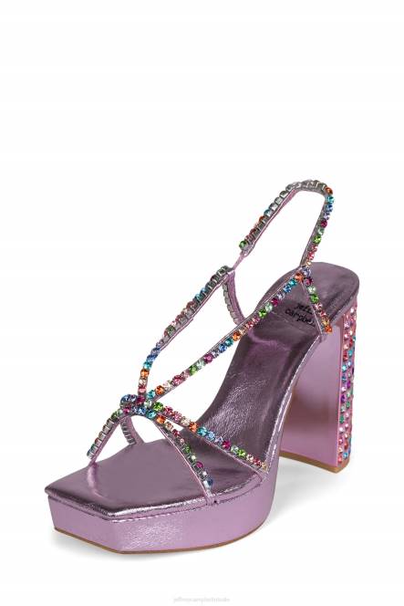 Jeffrey Campbell nuite NDHB1158 platform sandaal roze metallic heldere multi vrouwen