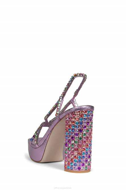 Jeffrey Campbell nuite NDHB1158 platform sandaal roze metallic heldere multi vrouwen
