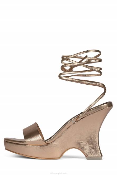 Jeffrey Campbell oraura NDHB1196 platform sandaal rosé goud metallic vrouwen