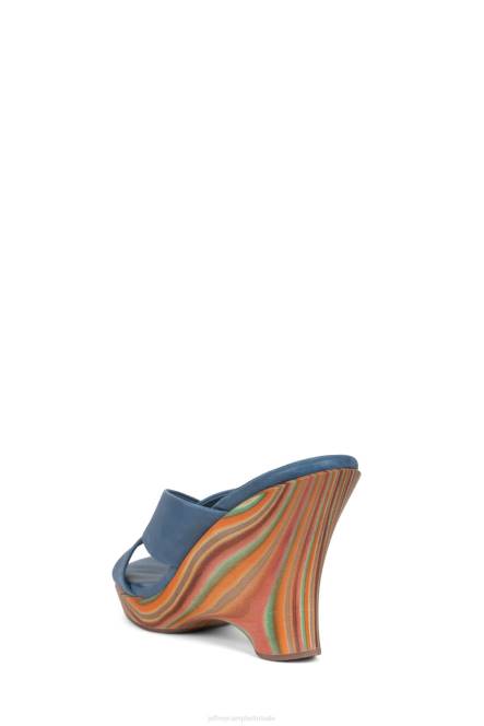 Jeffrey Campbell paradijs NDHB1184 platform sandaal blauw vrouwen