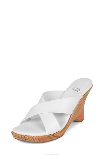 Jeffrey Campbell paradijs NDHB1186 platform sandaal wit vrouwen
