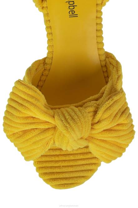 Jeffrey Campbell picknick NDHB1005 platform sandaal gele streep badstof vrouwen