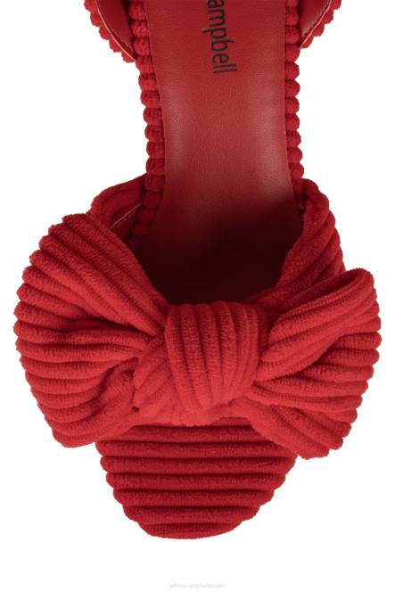 Jeffrey Campbell picknick NDHB1006 platform sandaal rode streep badstof vrouwen