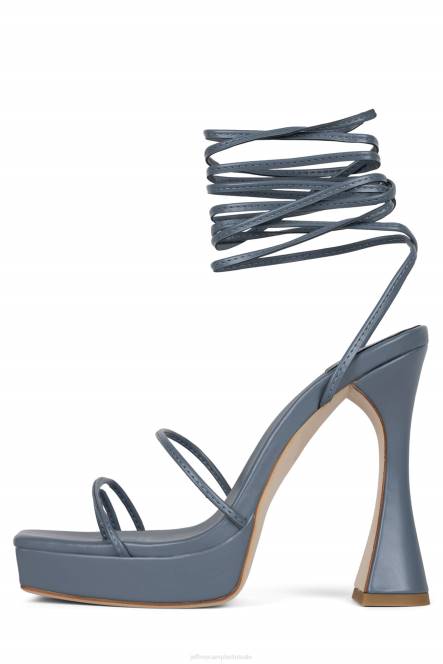 Jeffrey Campbell primadonna NDHB1180 platform sandaal stoffig blauw vrouwen