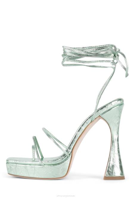 Jeffrey Campbell primadonna NDHB1181 platform sandaal mint metaalachtig vrouwen