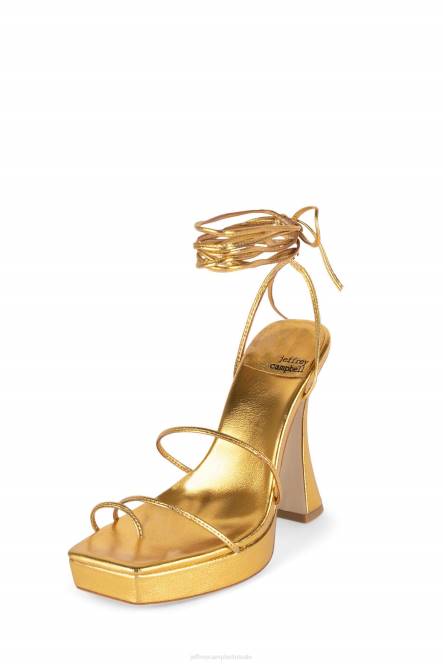 Jeffrey Campbell primadonna NDHB1182 platform sandaal goud vrouwen