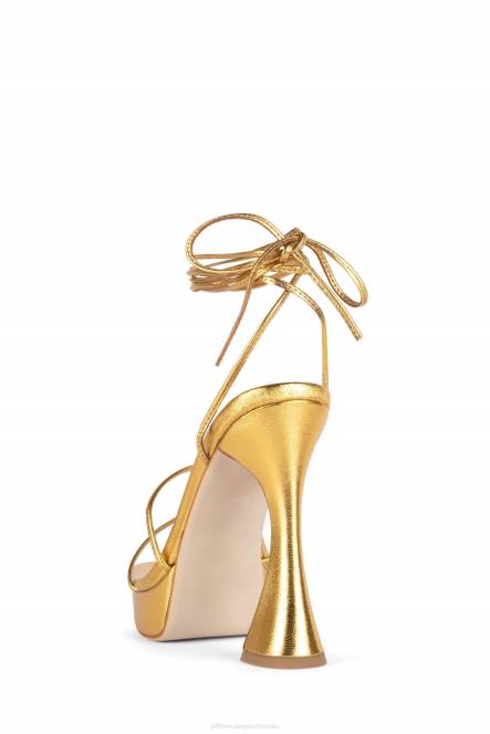 Jeffrey Campbell primadonna NDHB1182 platform sandaal goud vrouwen