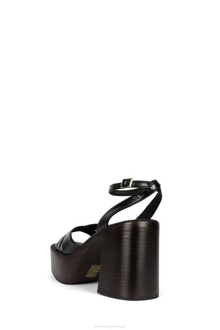 Jeffrey Campbell producent NDHB1165 platform sandaal zwartbruine Poolse stapel vrouwen
