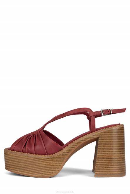 Jeffrey Campbell rock'n'roll NDHB1057 platform sandaal rood vrouwen