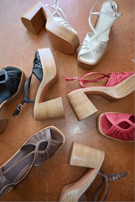 Jeffrey Campbell rock'n'roll NDHB1057 platform sandaal rood vrouwen